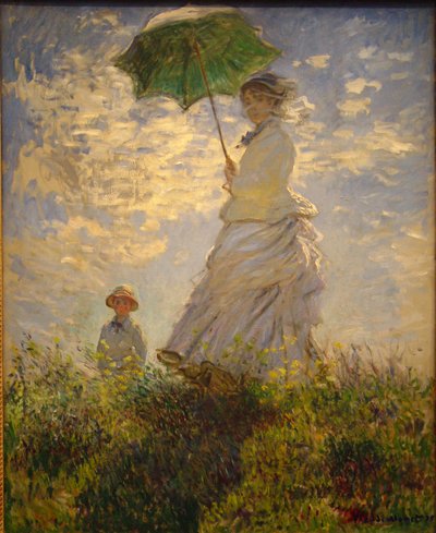 Woman with a Parasol by Jean Monet
